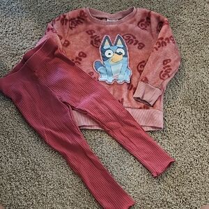 Bluey Kids Matching Set - Pink and Blue